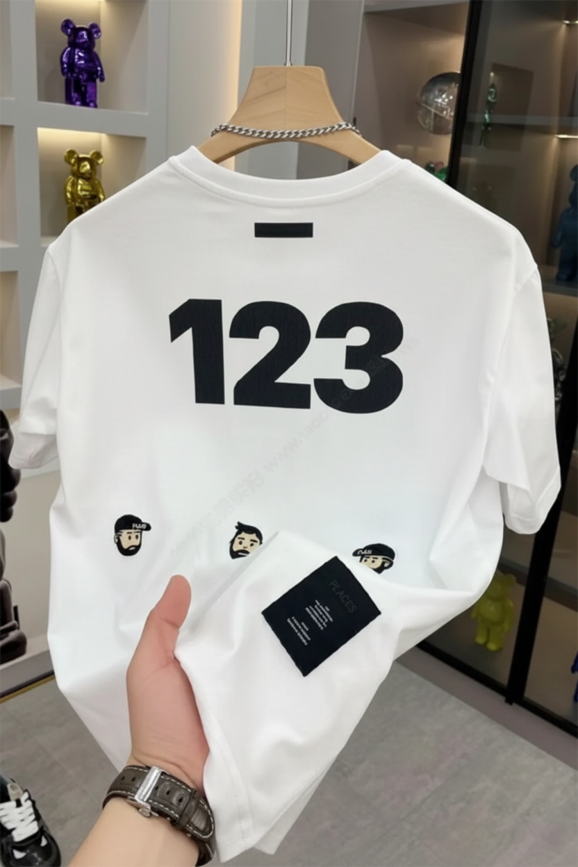 T-Shirt à col 123